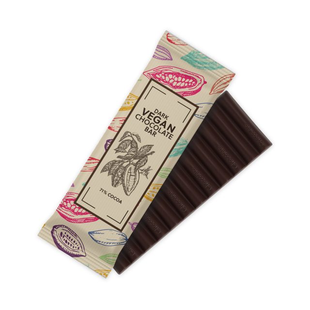 Chocolates – 12 Baton Bar – Vegan Dark Chocolate – 71% Cocoa